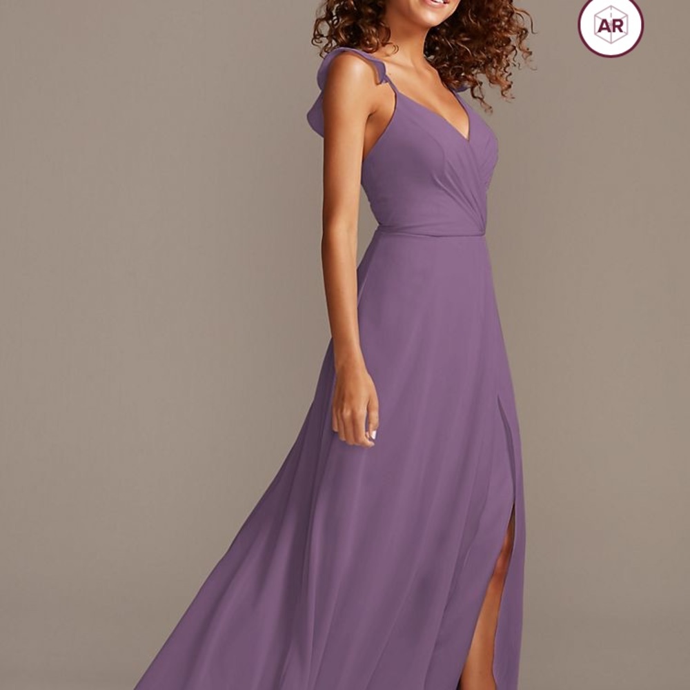 David’s bridal lavender bridesmaid gown